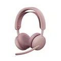 Logitech Zone Wireless 2 ES – kabelloses Headset | Adaptive Hybrid ANC, Bluetooth, Rose