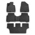 Gummi-Fußmatten Hyundai Santa Fe 2012-2018 (7-Sitzer, Grand) Novline passgenau