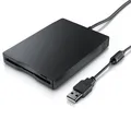 FDD USB Diskettenlaufwerk, 1.44MB, extern, schwarz, CSL