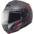 Schuberth C5 Omega Helm, schwarz-grau-rot, Größe M für Männer