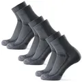 DANISH ENDURANCE Basicsocken Long Distance (3-Paar) rutschfeste Sportsocken, Ideal für Läufer, Anti-Blasen grau 39/42