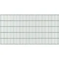 Doppelstab-Gittermatte, Typ 6/5/6, ohne Überstand, Breite 2000 mm x Höhe 800 mm, Farbe: grün RAL 6005 - Grün
