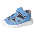 RICOSTA Jungen Sandalen Gary, Baby und Kleinkinder Lauflernschuhe, Weite: Mittel, waschbar, Outdoorsandalen, Sommerschuhe, Adriatic/grau (130), 20 EU