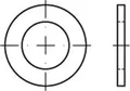 Reyher Scheiben DIN 433 -1 Messing 4,3 Ms (500 Stück)