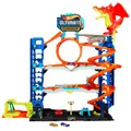 Hot Wheels City Ultimative Garage Spielset mit 2 Die-Cast-Autos, Spielzeugaufbewahrung für mehr als