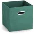 Zeller Present Aufbewahrungsbox, Petrol, Textil, 28x28x28 cm, Ordnen & Aufbewahren, Aufbewahrungsboxen