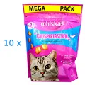 Whiskas Knuspertaschen - 10 x 180 g (€ 24,97/kg) m. Lachs-Geschmack Katzen-Snack
