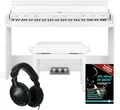 FunKey DP-1088 WM Digitalpiano Set - Schlankes Keyboard im Digitalpiano-Design - 88 anschlagdynamische Keyboard-Tasten - 20 Sounds - Spar-Set mit Bank, Kopfhörer und Noten - Weiß matt