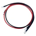 ECTIVE Batteriekabel – M6/M8, 3 m, rot/schwarz, Kupfer, 25 mm² - Massekabel, Batterieladekabel, Stromkabel mit Ringösen für 12V Motorrad Batterie, Versorgungsbatterie, Traktionsbatterie