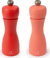 Peugeot Saveurs Peugeot Tahiti, Salz- und Pfeffermühlen-Set, Koralle, Rot, Buchenholz, Edelstahl, 150 mm, Frankreich