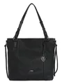 L.CREDI Jana Shopper Shopper Schultertasche Tasche Black schwarz Neu