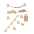 Kletterwand Katzen Wandliege Katzenliege Katzenbett Katzenregal Wandmontage XXL (Kletterwand Set)