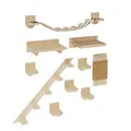 Kletterwand Katzen Wandliege Katzenliege Katzenbett Katzenregal Wandmontage XXL
