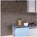 INDO 3D Wandpaneel Echtholzpaneel Slimwood Hevea, BxL: 20,00x56,00 cm, 0,11 qm, (Packung mit 1,01 qm, Versandkostenfreie Lieferung) Echtholzoberfläche