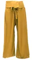 Thai Fischerhose aus Viskose, Fisherman Pants, Wickelhose, Yogahose - curry