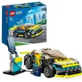 LEGO 60383 City Elektro-Sportwagen Set, Rennwagen mit Minifigur, Spielzeugauto für Jungen und Mädchen ab 5 Jahren, Geschenk zum Geburtstag - Gelb