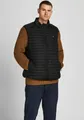 Jack & Jones PlusSize Steppweste MULTI mit Stehkragen und normaler Form unifarben, modisch, regular fit, Polyester, Stehkragen