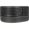 Logitech Wave Keys Graphite Tastatur Keyboard Kabellos Ergonomisch LED-Anzeigen