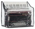 Alpenklang Cover für 96 Bass-Akkordeon - Schutzhülle für Akkordeon - Passend für Akkordeons mit 96 Bässen - Abmessungen (BxTxH): ca. 49 x 23 x 45 cm - aus PVC - Transparent