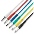 Satz Von 6 Kabeln Jack 6,3mm Mono 1,20m Adam K3ipp0120set