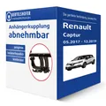 Auto Hak Anhängerkupplung abnehmbar für RENAULT Captur I Typ J5/ H5 TOP