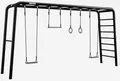 Berg Klettergerüst PlayBase Extra Large Rahmen Klettergerüst Schaukelgestell, mit Reckstange, Leiter & Monkey Bar Active Set