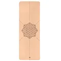 bodhi Yogamatte Kork | 4 mm | 100% Nachhaltig & Ökologisch | Hohe Rutschfestigkeit | Yoga Matte aus Kork & Naturkautschuk | Ideal für Hot Yoga | 185 x 66 x 0,4 cm | Blume des Lebens