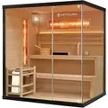 Artsauna Traditionelle Sauna Vantaa 175 x 140 cm mit 8 kW Saunaofen