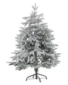 Künstlicher Weihnachtsbaum mit Schnee 120 cm schneebedeckt weiß Bassie