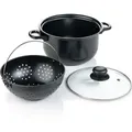 Genius World ́s Greatest Pot (3 Teile) Kochtopf-Set mit Siebeinsatz 20 cm Topf; A24654