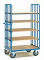 Fetra 8351 Etagenwagen Stahl pulverbeschichtet Traglast (max.): 500kg Brillantblau (RAL 5007)