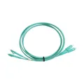 Multimode OM3 Duplex-LWL-Patchkabel 2m LC/PC zu SC/PC LSFH