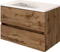 Held Möbel Waschtisch Baabe 80 cm Wotaneiche/Wotaneiche