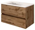 Held Möbel Waschtisch Baabe 80 cm Wotaneiche/Wotaneiche