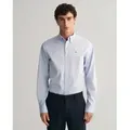 Gant für Herren. 3000300 Pinpoint Regular Fit Oxford Hemd blau (XL), Lässig, Party, Baumwolle, Klassisch, Langarm, Nachhaltig
