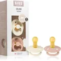 BIBS Colour Natural Rubber Size 1: 0+ months Schnuller Ivory / Blush 2 St.