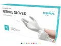 EUROPAPA® 100x Nitrilhandschuhe Box Einweghandschuhe, Einmalhandschuhe, Untersuchungshandschuhe, Nitril Handschuhe, puderfrei, ohne Latex, unsteril, latexfrei, disposible gloves (XL, Weiß)