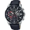Casio Herrenuhr Edifice Armbanduhr EFS-S620BL-1AVUEF Lederarmband - Schwarz/Schwarz