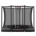 Berg Trampolin Ultim Favorit InGround inkl. Sicherheitsnetz Comfort 280 x 190 cm grau BT-32.23.62.30