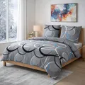 Buymax® Biber Bettwäsche 155x220 cm Flauschige Winterbettwäsche 2 Teilig 100% Baumwolle mit Reißverschluss Flanell Bettwäsche-Set mit Kissenbezug 80x80cm