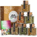 Bio Italien Geschenkbox – 6 Gewürze Bella Italia mit Rezepten – Geschenk