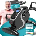 ELONEO Arm- und Beintrainer mit Motor, inkl. Trainingsdisplay, Massage-Handgriffe, Anti-Rutschmatte