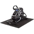 ELONEO 2in1 Arm- und Beintrainer Mini Bike Pedaltrainer mit Motor, inkl. Trainingsdisplay, Massage-Handgriffe Anti-Rutschmatte, ideal für Senioren... - Silber
