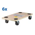 6 x Möbelroller Rollbrett Transportwagen Transportroller Rollwagen je 200 kg