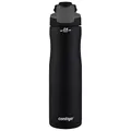 Contigo Trinkflasche Autoseal Chill Matte Black, Edelstahl Wasserflasche mit Autoseal Technologie, Isolierflasche hält Getränke bis zu 28 Stunden kalt auslaufsicher, BPA-frei, 720 ml