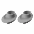 Fackelmann Eierbecher 2er Set Eco, Eierbehälter mit Ablage, Green PE, grau 33021