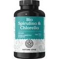 NATURE LOVE® Bio Spirulina + Bio Chlorella - je 3000mg Spirulina & Chlorella/Tag - 500 Tabletten