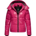 Ragwear Steppjacke Roobie super stylische, gänzende Damen Winterjacke rosa S (36)