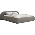 Selsey Shels Low – Polsterbett 160x200, Bouclé, Braun - Braun