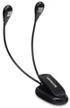 Showlite Notenpult Bright Light 2 LED Notenpultleuchte, (Clip Leselampe, 3-tlg., Inkl. Batterien und USB-Kabel), Stromversorgung über Batterie oder Netzteil
